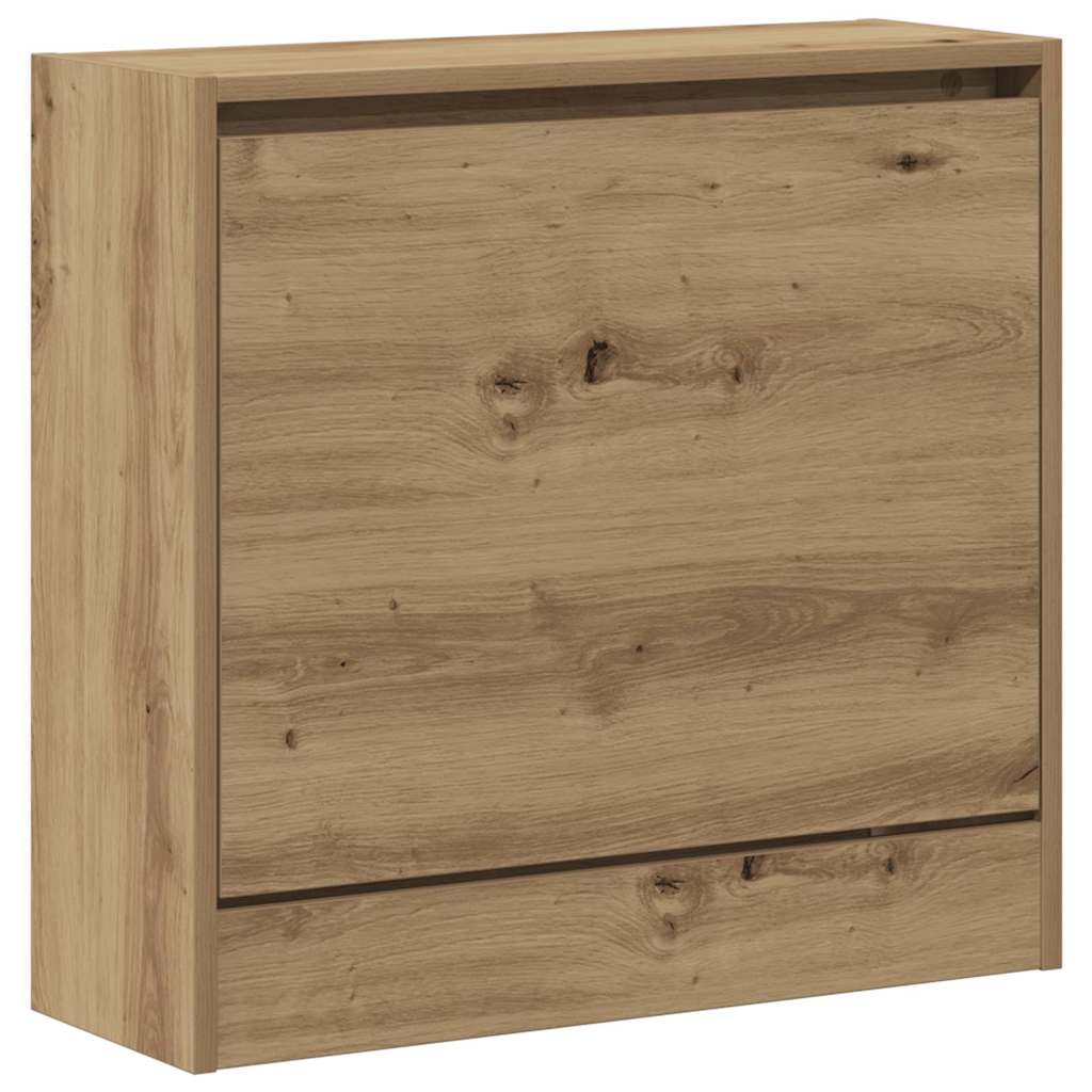 Shoe Cabinet 60 x 21 x 57 cm Engineered Wood Artisan Oak