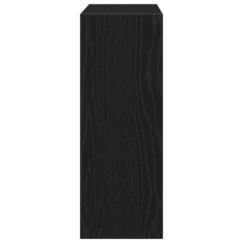 Shoe Cabinet 60 x 21 x 57 cm Engineered Wood Black Oak