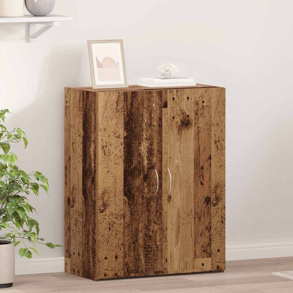 Office Cabinet Black Oak 70 x 32 x 77.5 cm Engineered Wood