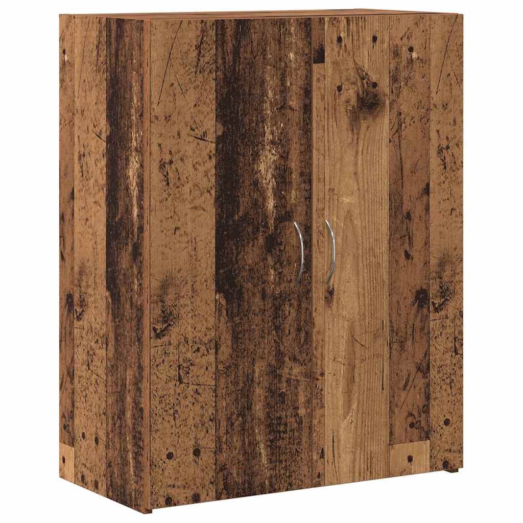 Office Cabinet Black Oak 70 x 32 x 77.5 cm Engineered Wood