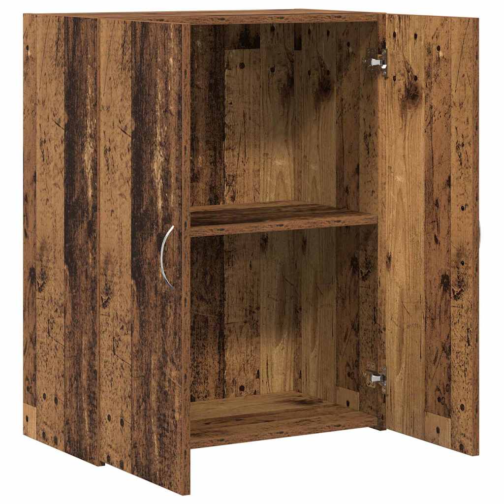 Office Cabinet Black Oak 70 x 32 x 77.5 cm Engineered Wood