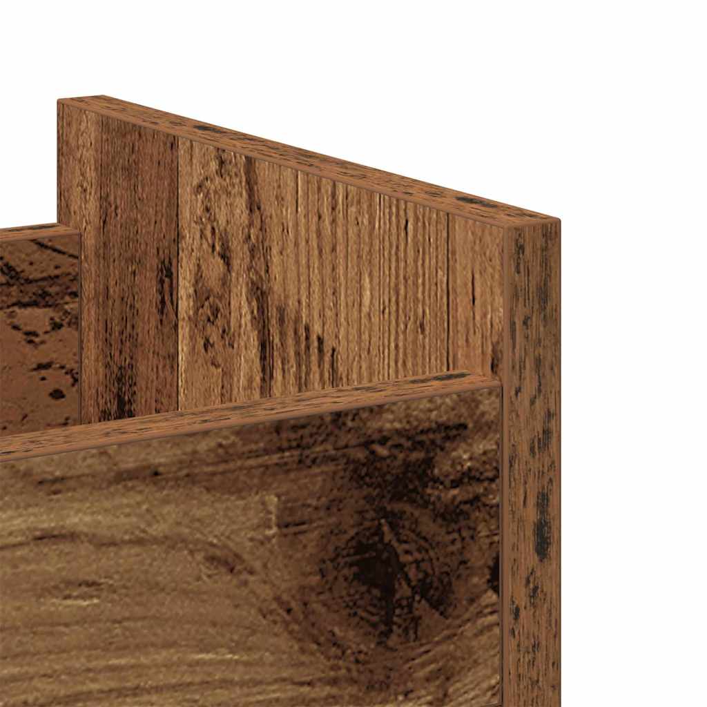 Cabinet with Wheel Old Wood 60 x 22 x 79 cm