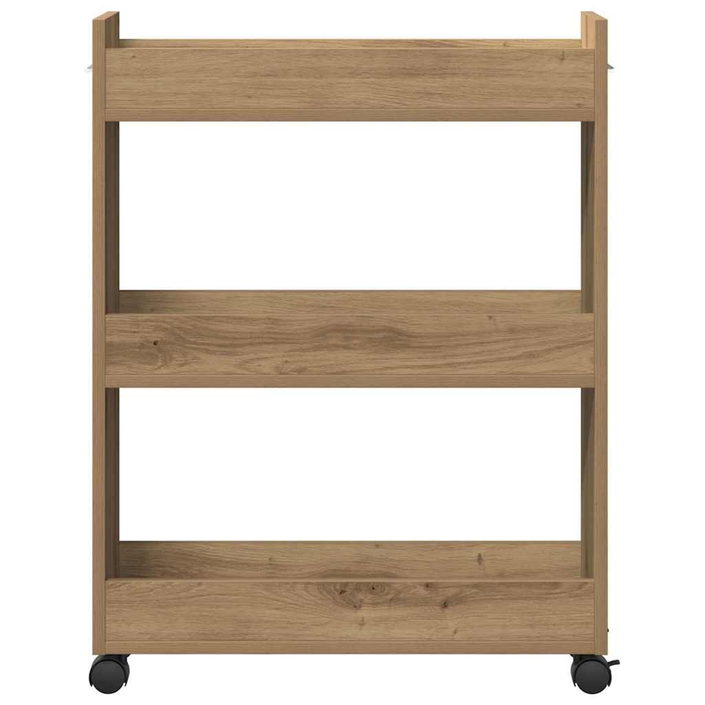 Cabinet with Wheel Artisan Oak 60 x 22 x 79 cm