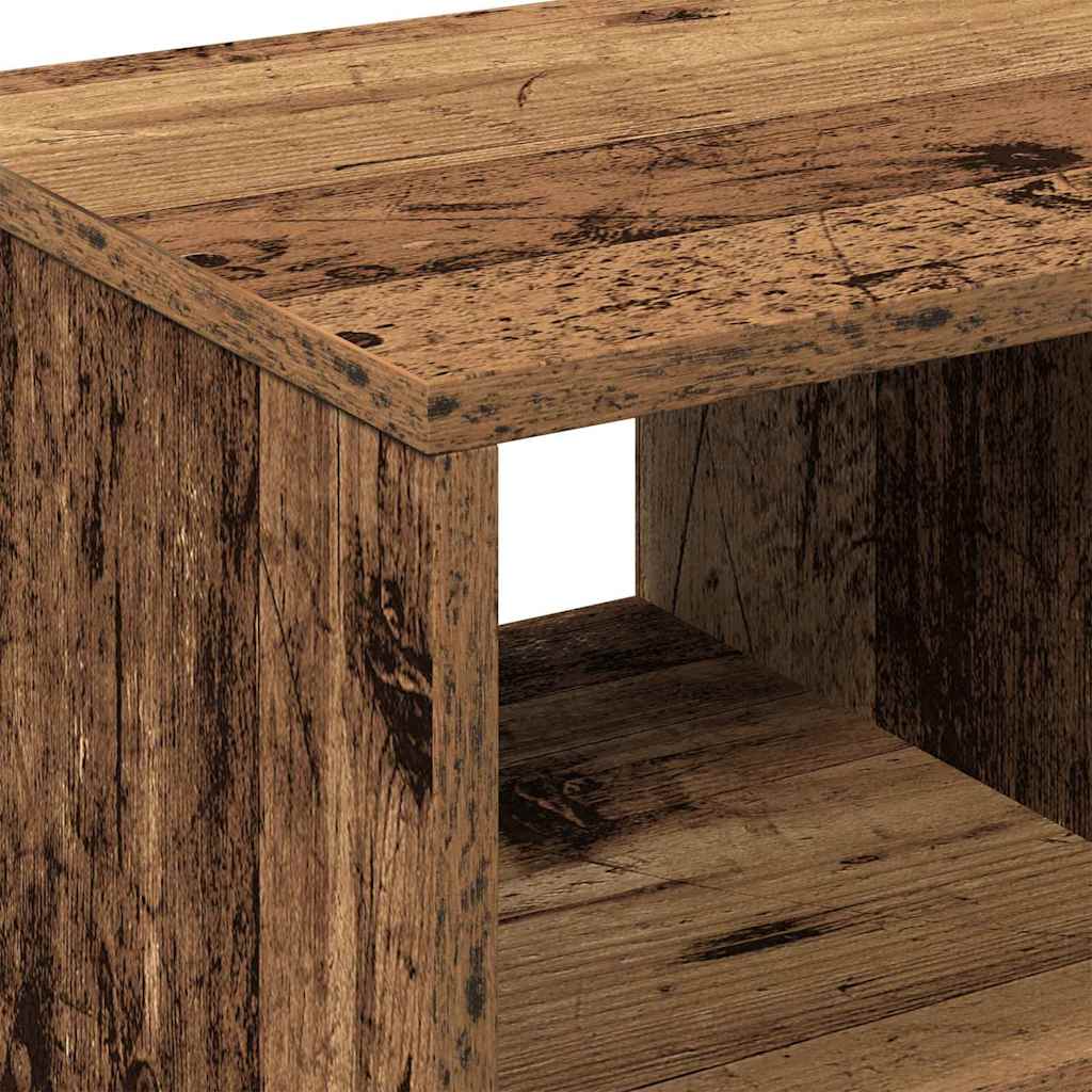 Side Table with Shelf Old wood 50 x 30 x 55 cm Engineered Wood
