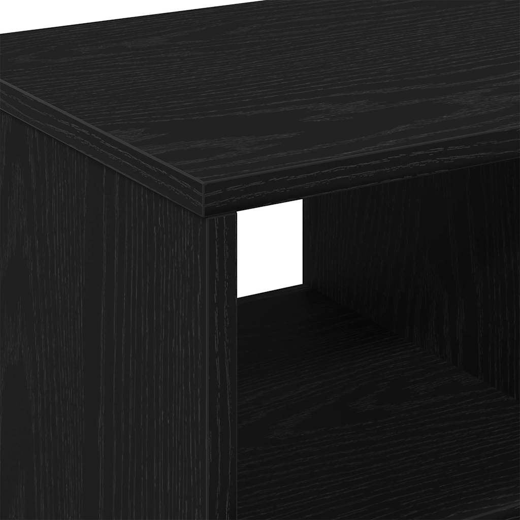 Side Table Black oak 50 x 30 x 55 cm Engineered Wood