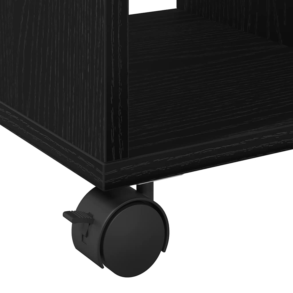 Side Table Black oak 50 x 30 x 55 cm Engineered Wood