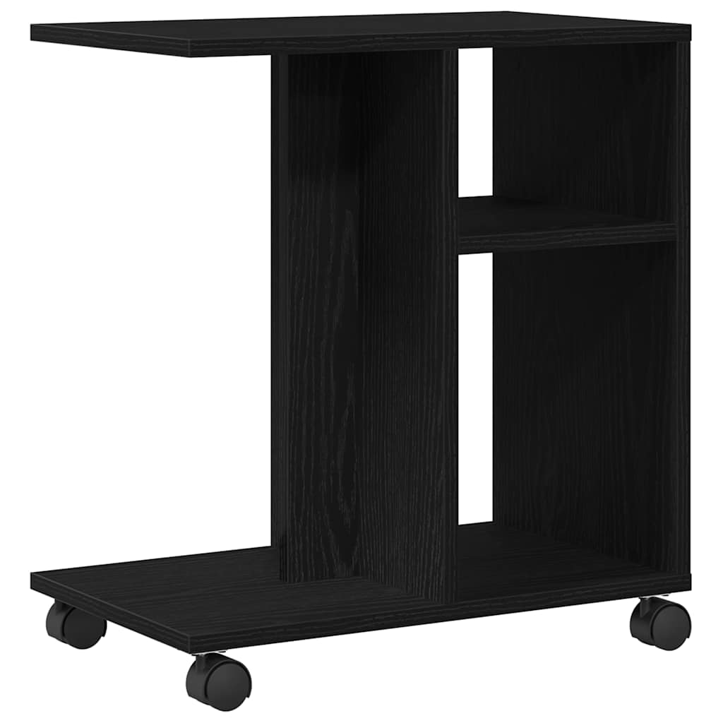 Side Table Black oak 50 x 30 x 55 cm Engineered Wood