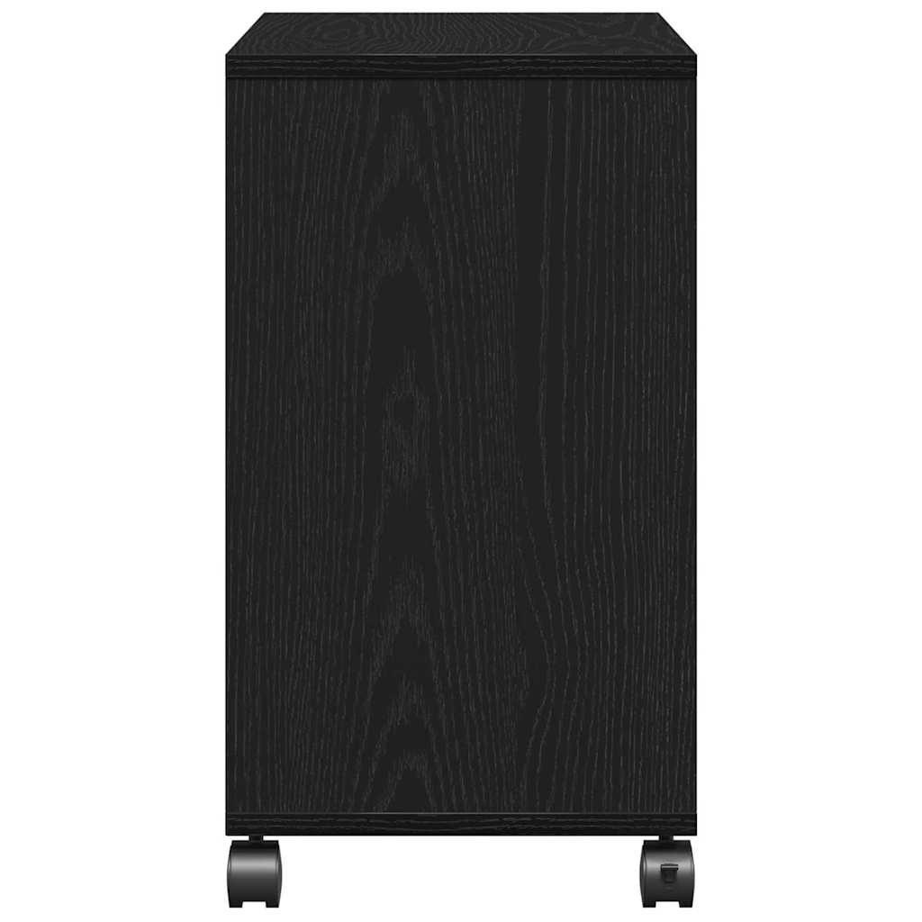 Side Table Black oak 50 x 30 x 55 cm Engineered Wood