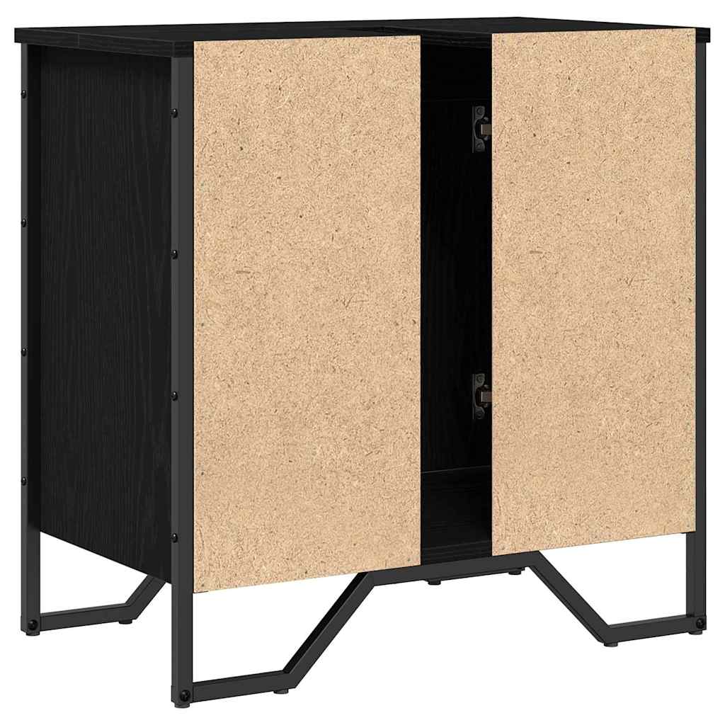 Bathroom Sink Cabinet Black Oak 60 x 35 x 60 cm Engineered wood