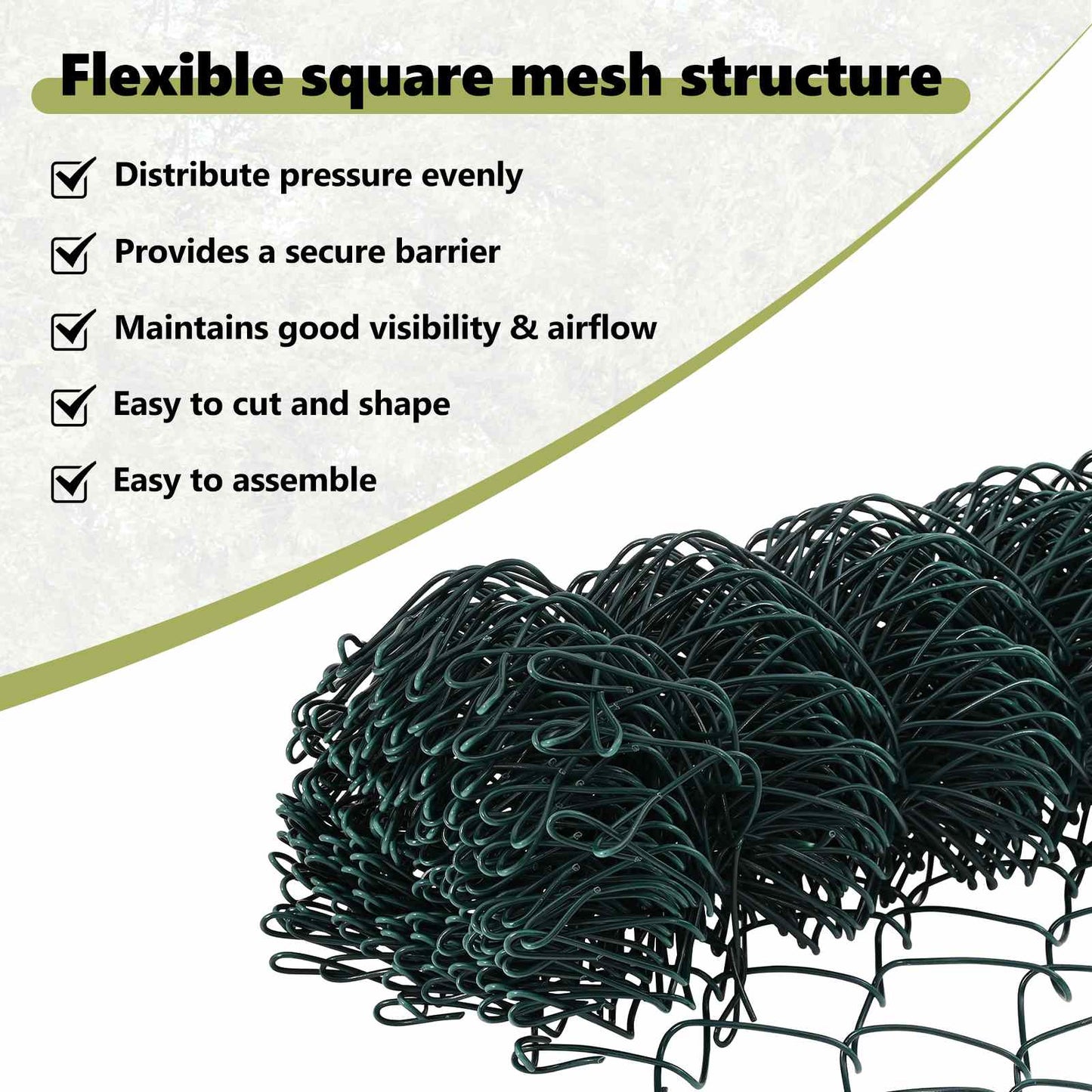 Chain Link Fence 10 x 0.4 m Steel Green