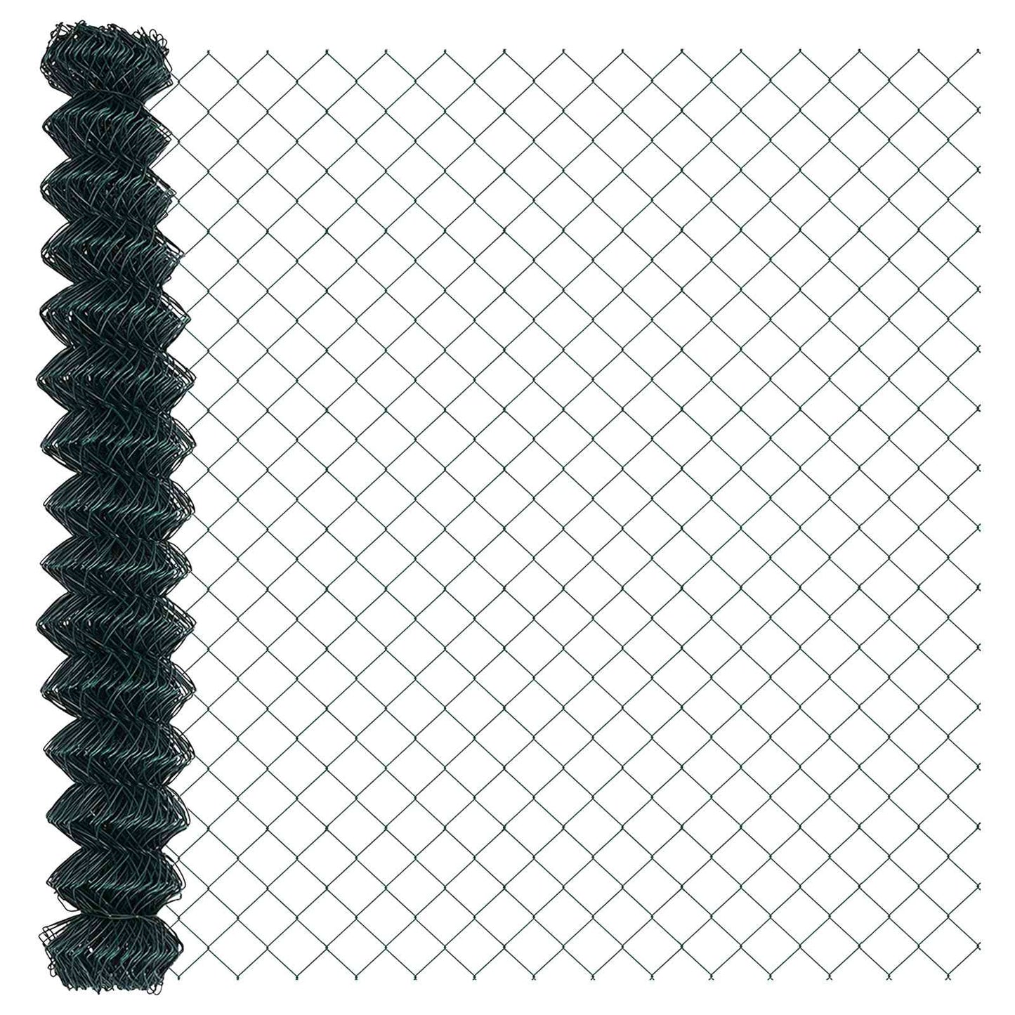 Chain Link Fence 10 x 1.5 m Steel Green
