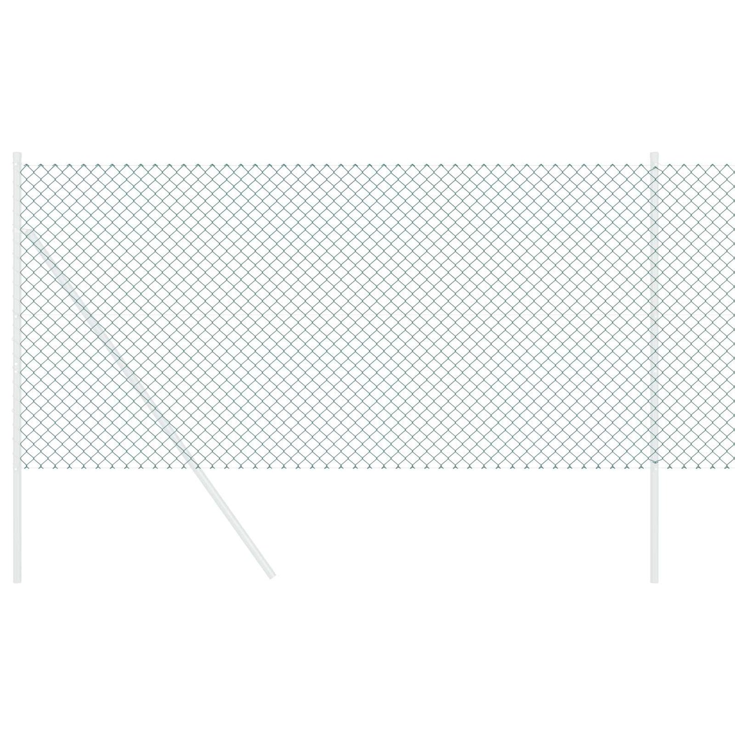 Chain Link Fence 10 x 1 m Steel Green