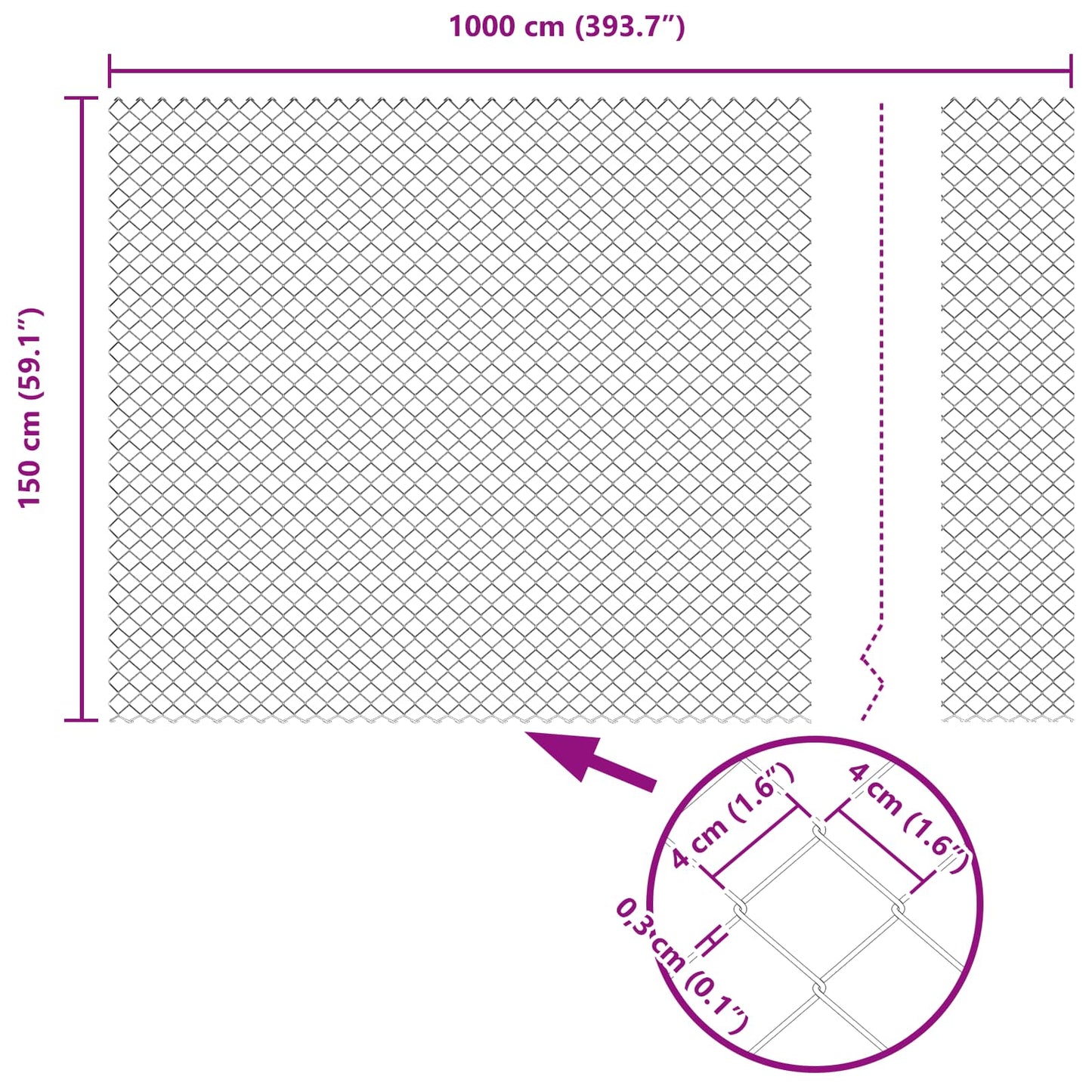 Chain Link Fence Green