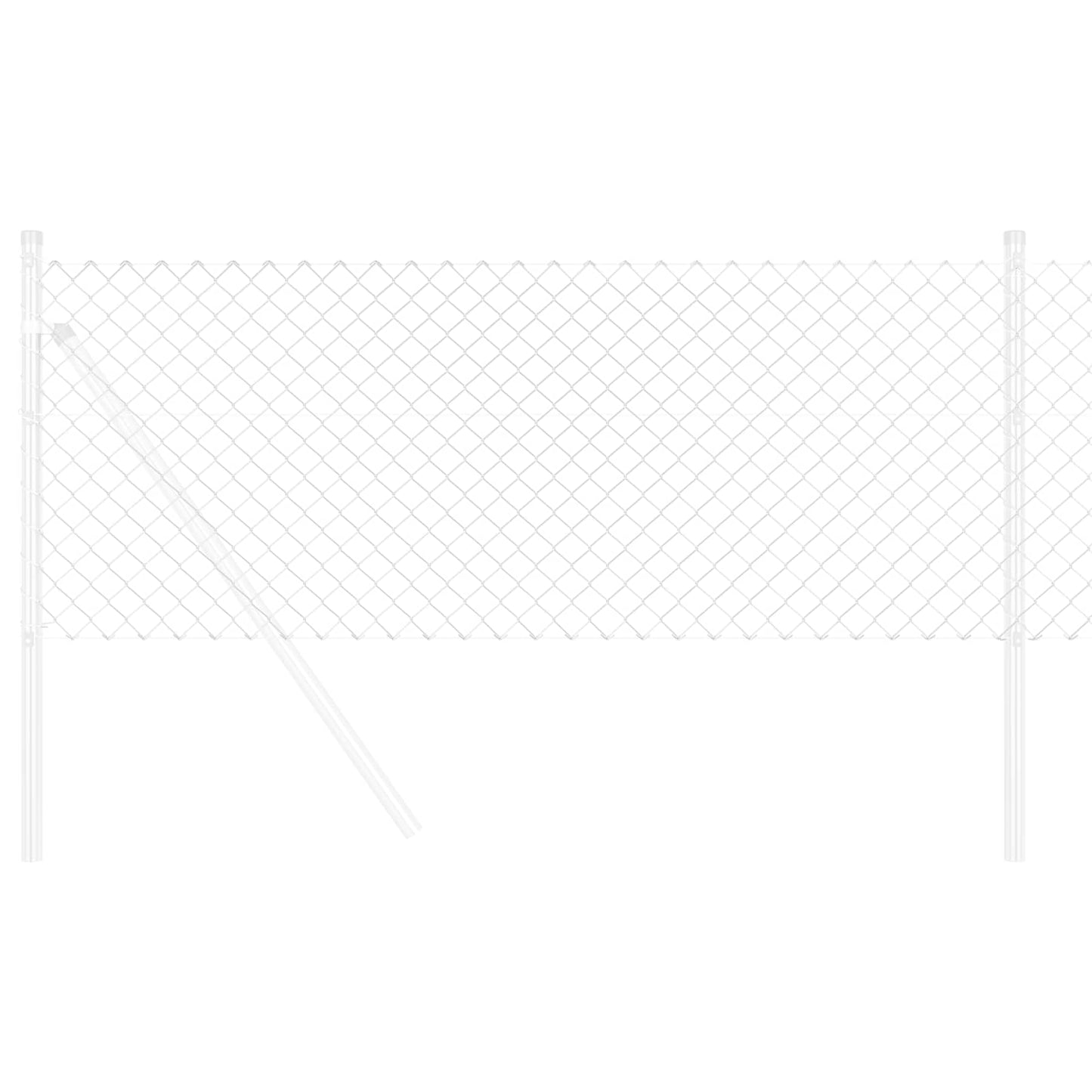 Chain Link Fence Silver
