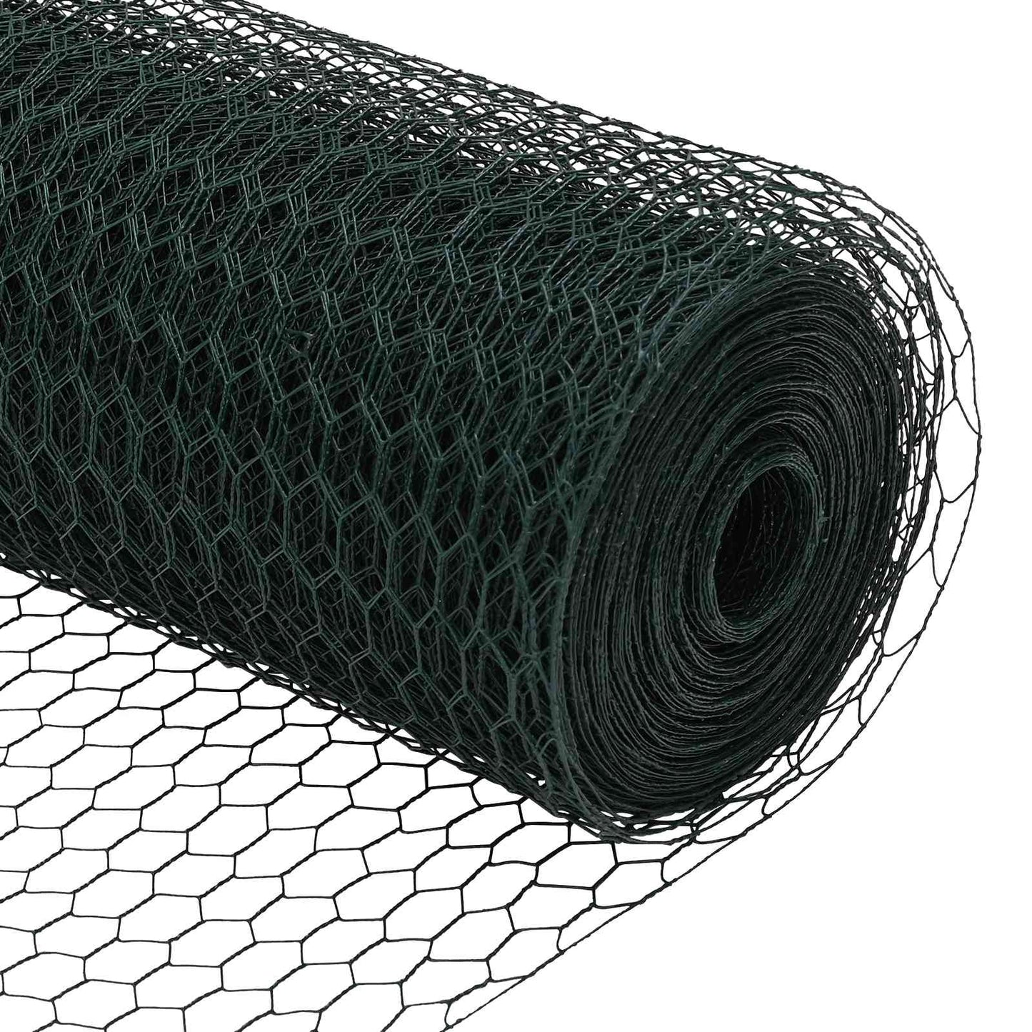 Hexagon Fence Green 0.8 x 10 m PVC