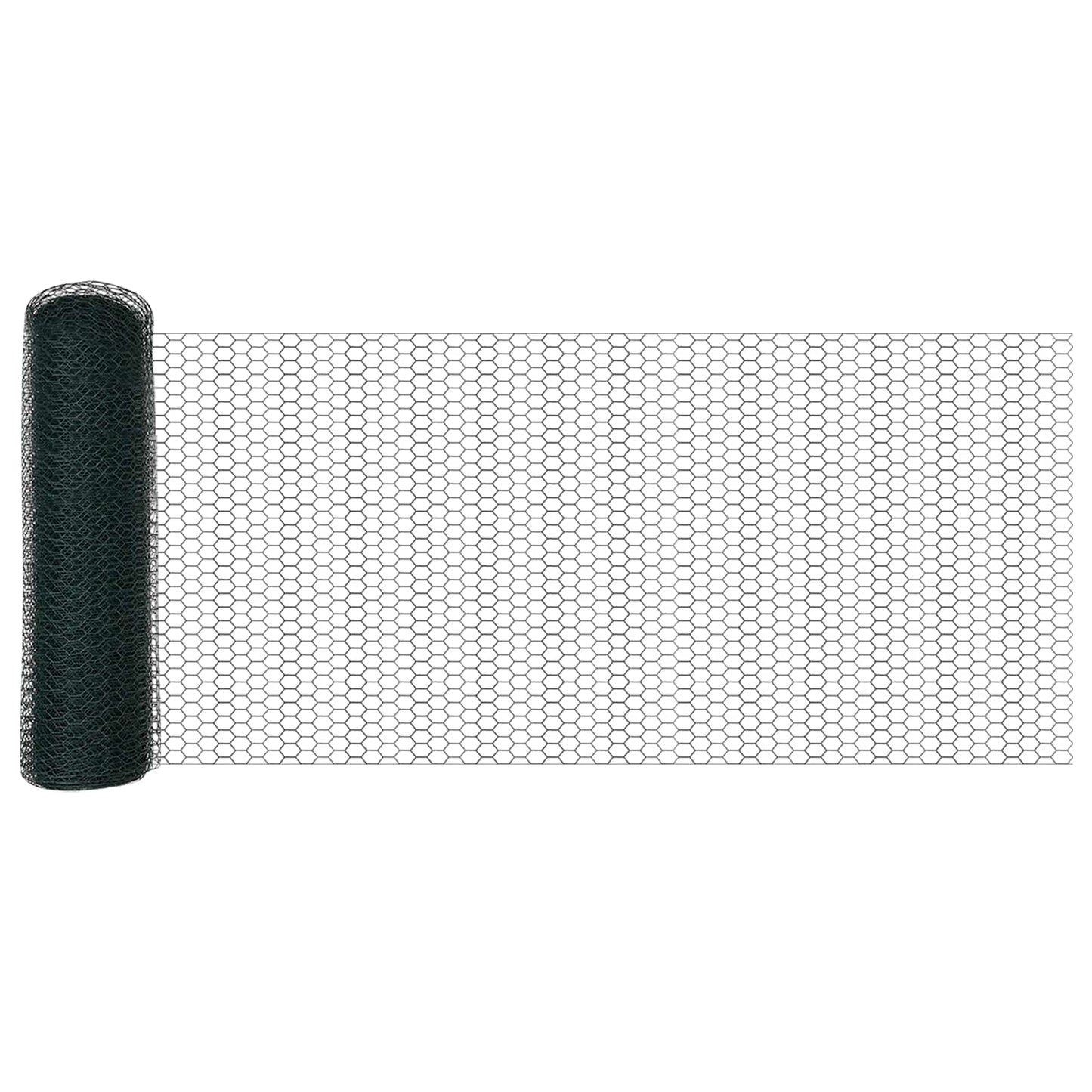 Hexagon Fence Green 0.8 x 10 m PVC