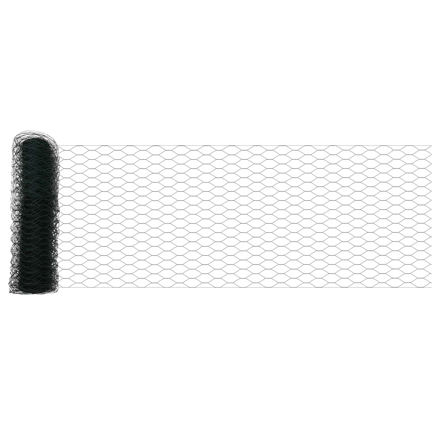 Hexagon Fence Green 0.8 x 10 m PVC