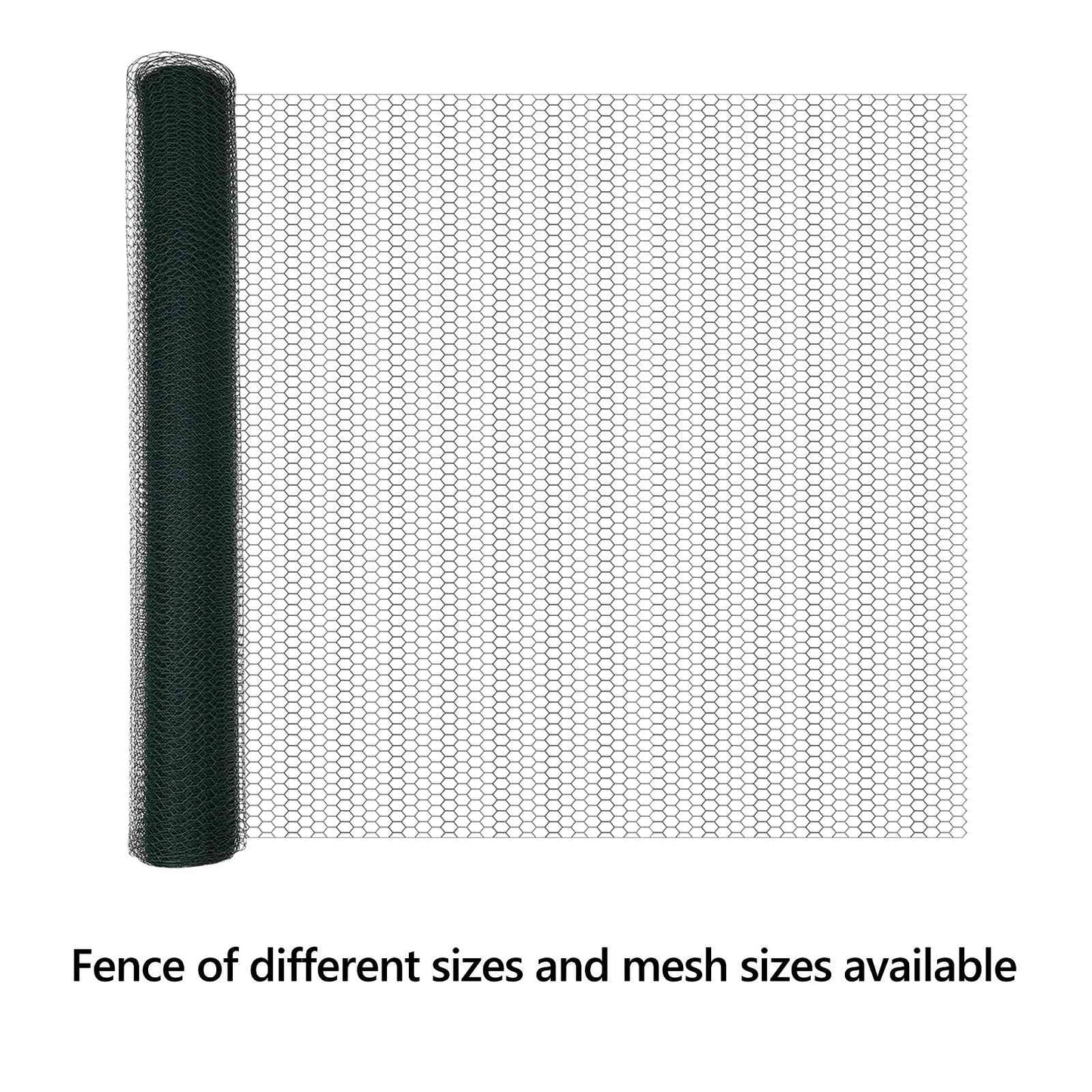 Hexagon Fence Green 1 x 10 m PVC