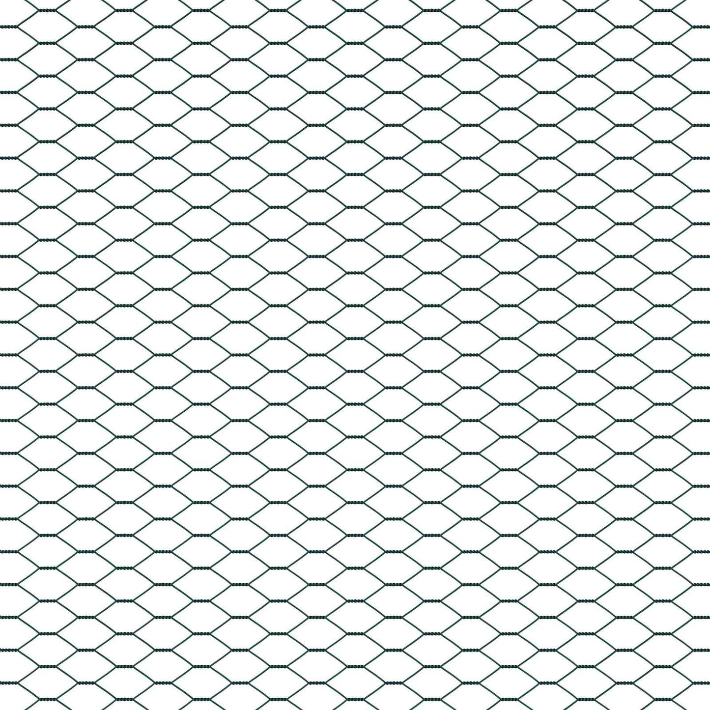 Hexagon Fence Green 1 x 10 m PVC