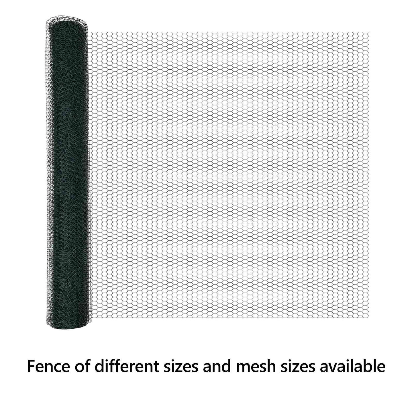Hexagon Fence Green 1.2 x 10 m PVC