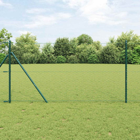 Hexagon Fence Green 1.2 x 10 m PVC