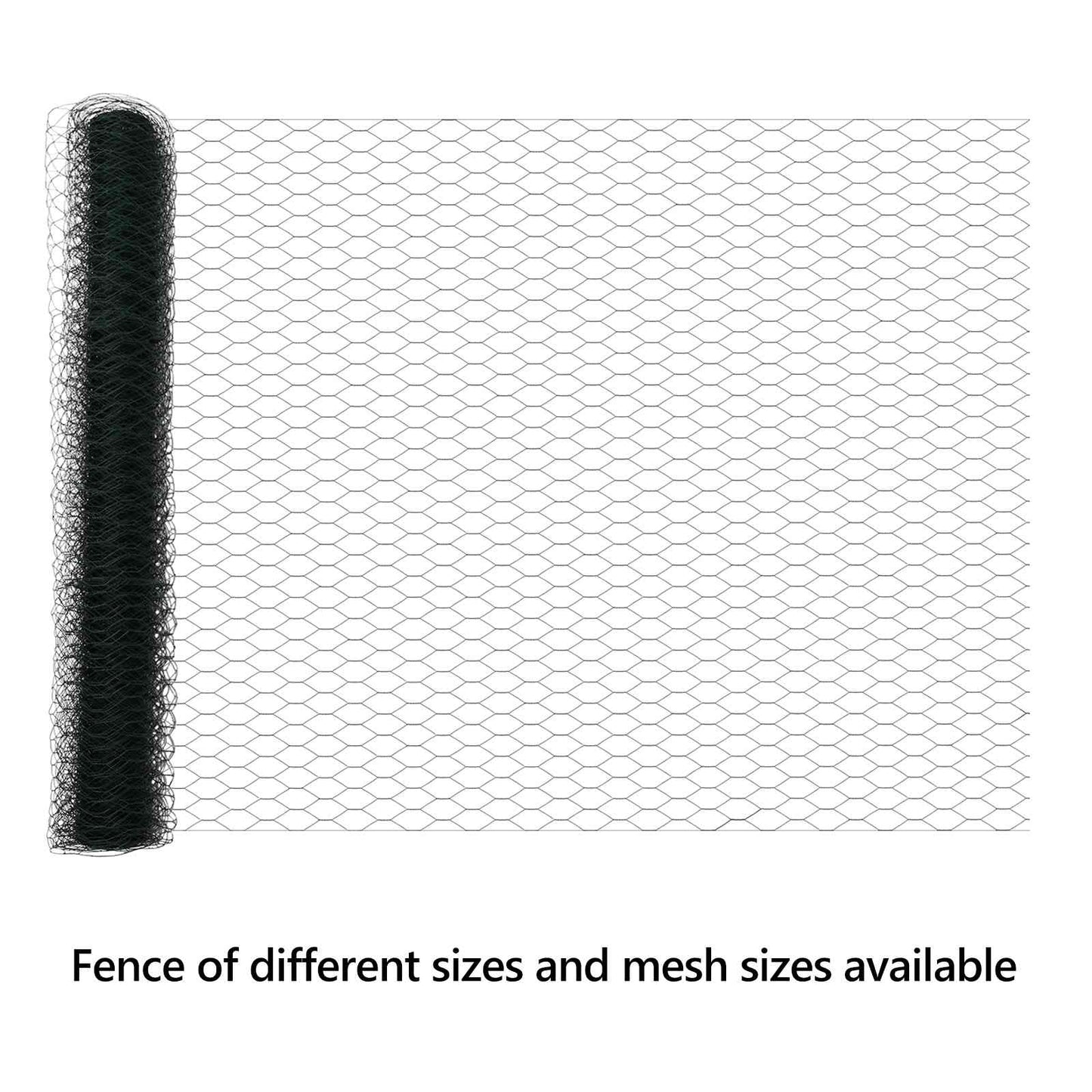 Hexagon Fence Green 1.2 x 10 m PVC