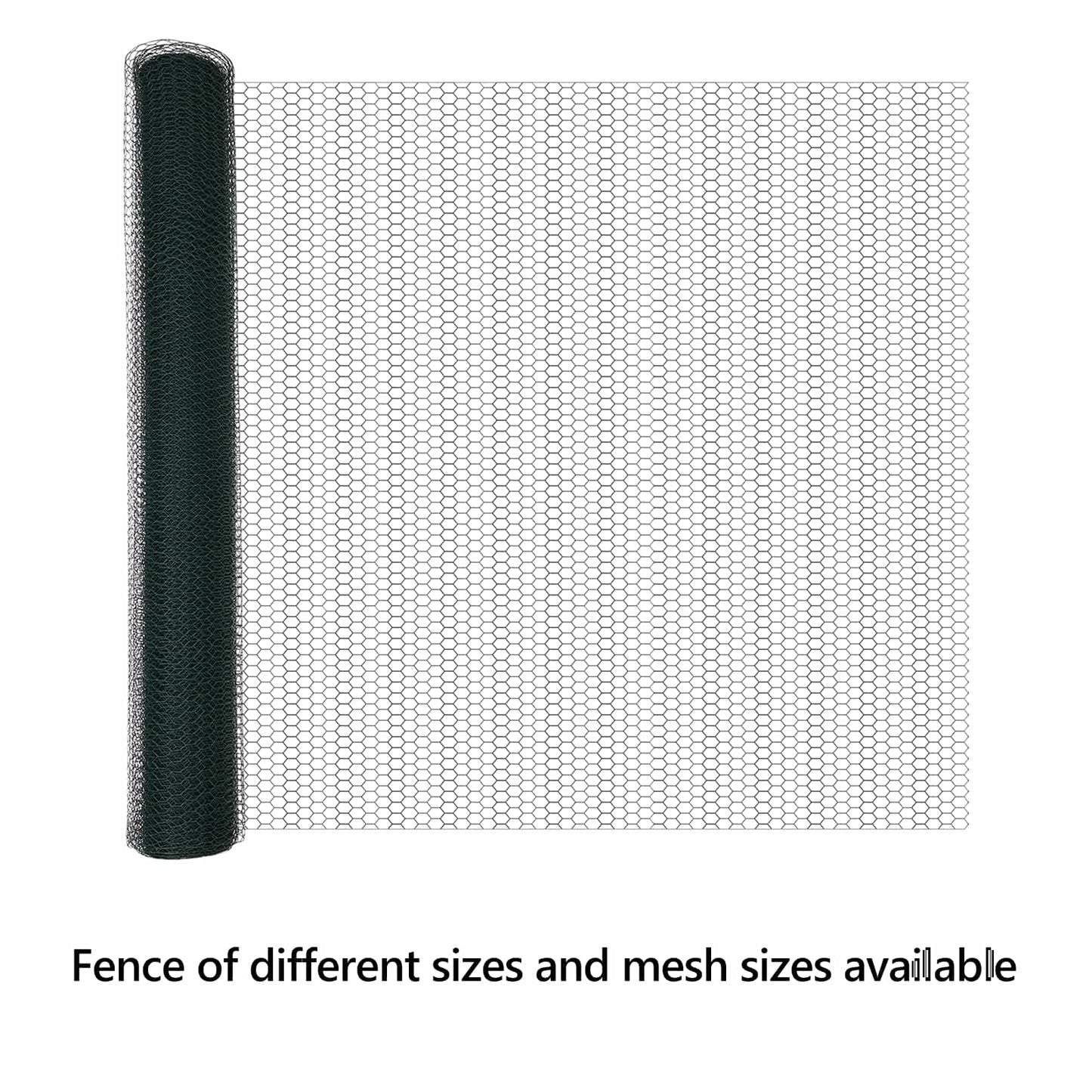 Hexagon Fence Green 1.4 x 10 m PVC