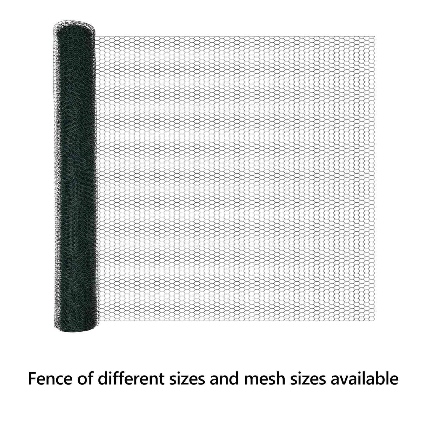 Hexagon Fence Green 1.4 x 10 m PVC
