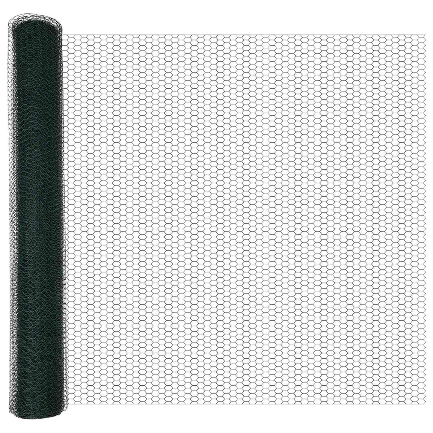 Hexagon Fence Green 1.4 x 10 m PVC