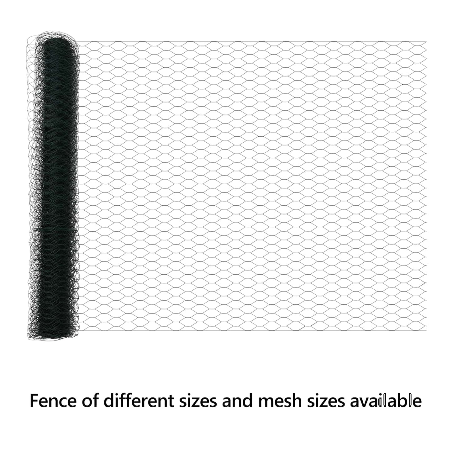 Hexagon Fence Green 1.4 x 10 m PVC