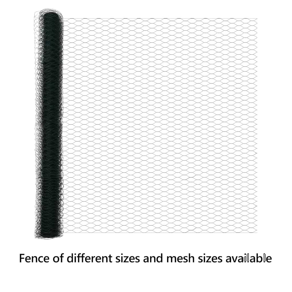 Hexagon Fence Green 1.5 x 10 m PVC