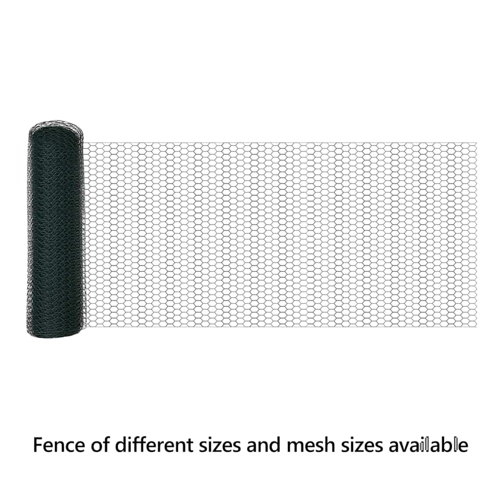 Hexagon Fence Green 0.6 x 25 m PVC