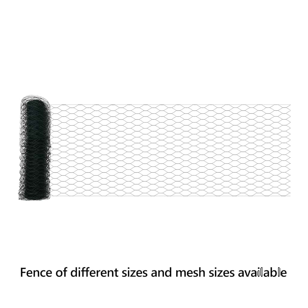 Hexagon Fence Green 0.8 x 25 m PVC