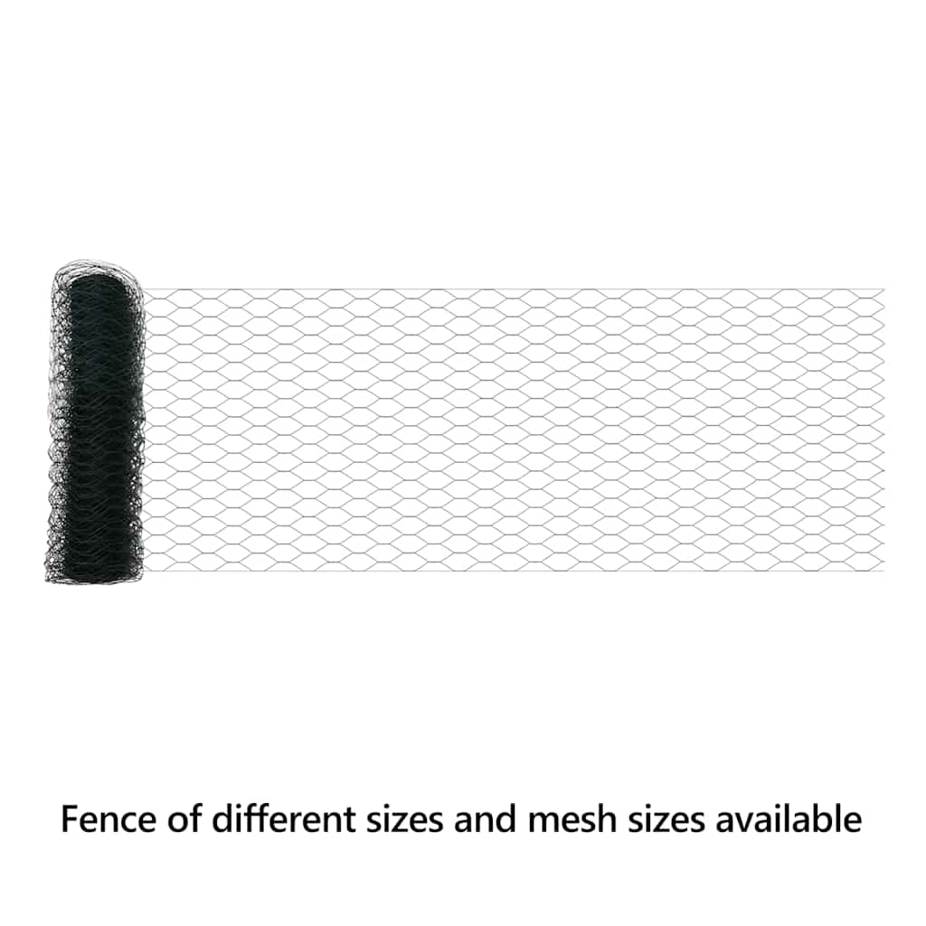 Hexagon Fence Green 0.8 x 25 m PVC