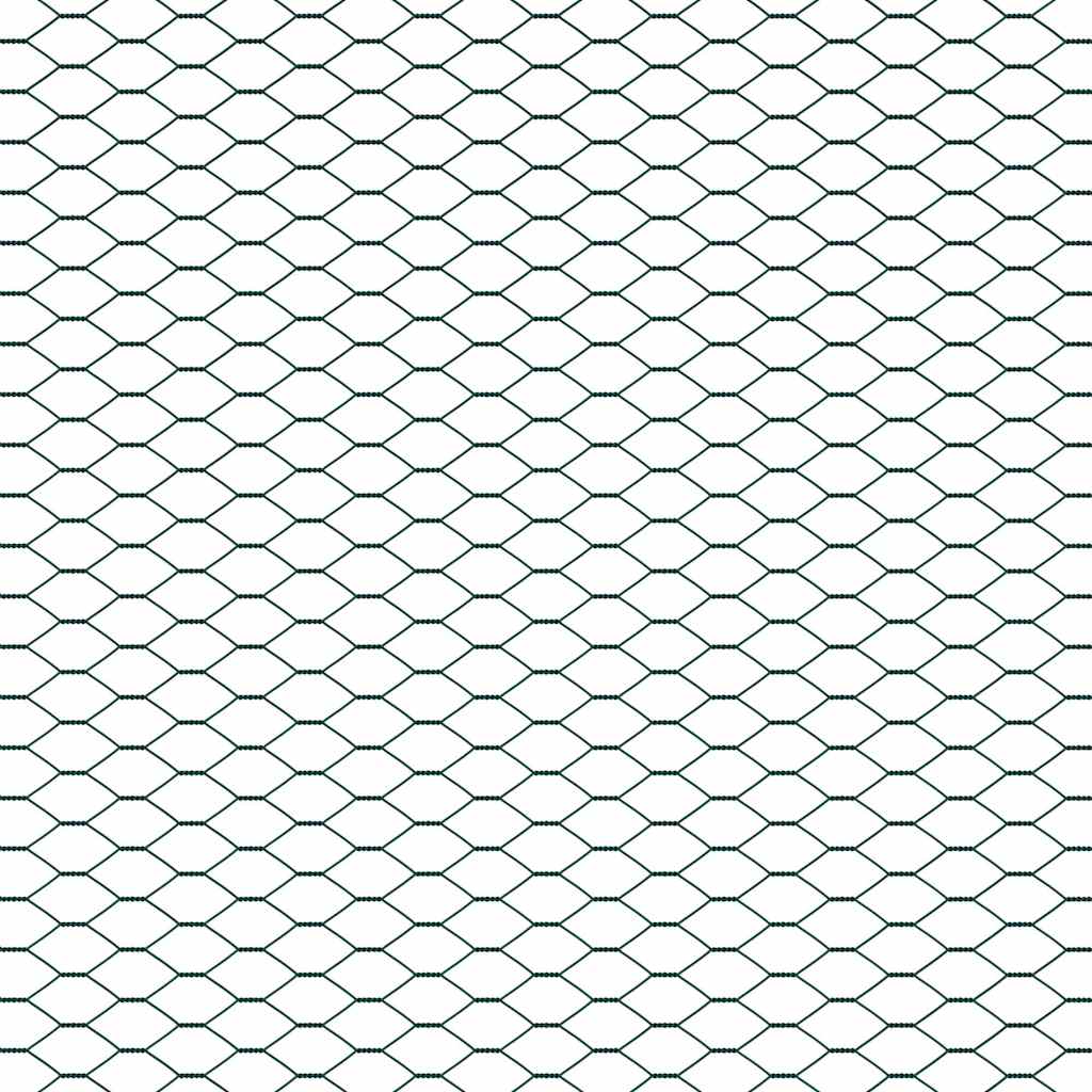 Hexagon Fence Green 1 x 50 m PVC