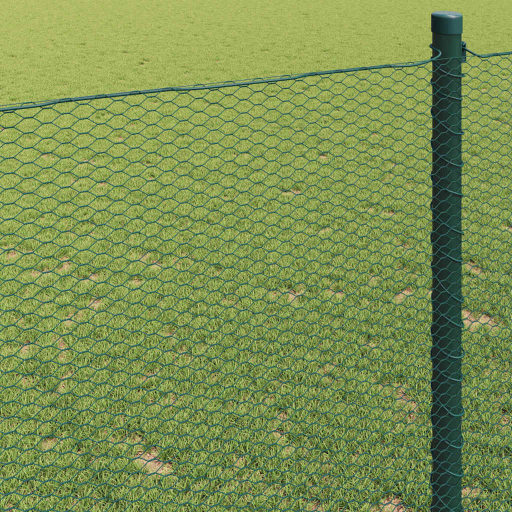 Hexagon Fence Green 1 x 50 m PVC