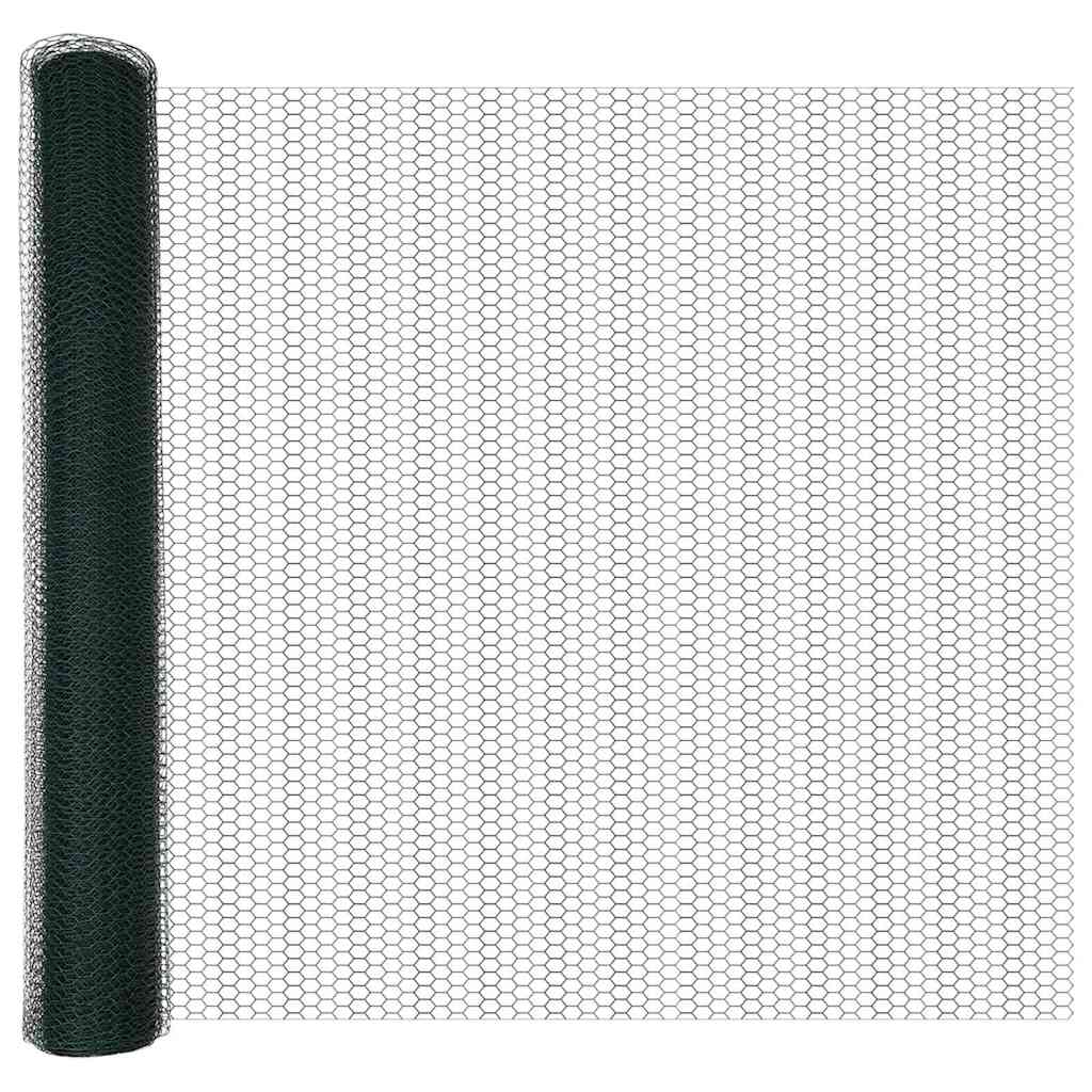 Hexagon Fence Green 1 x 50 m PVC