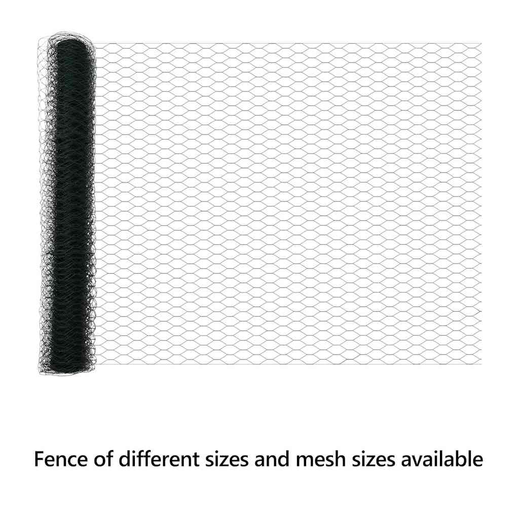 Hexagon Fence Green 1 x 50 m PVC