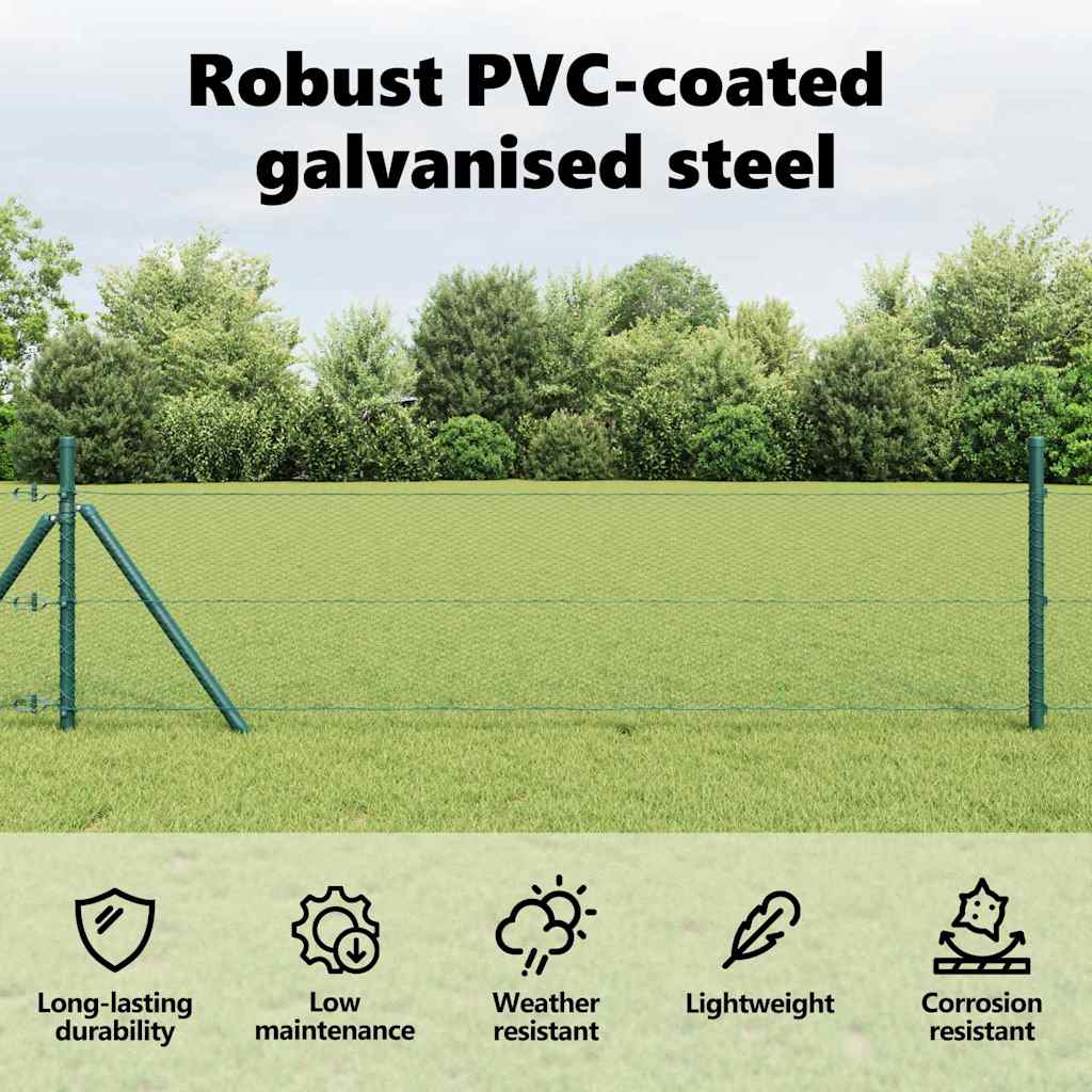 Hexagon Fence Green 1.2 x 50 m PVC