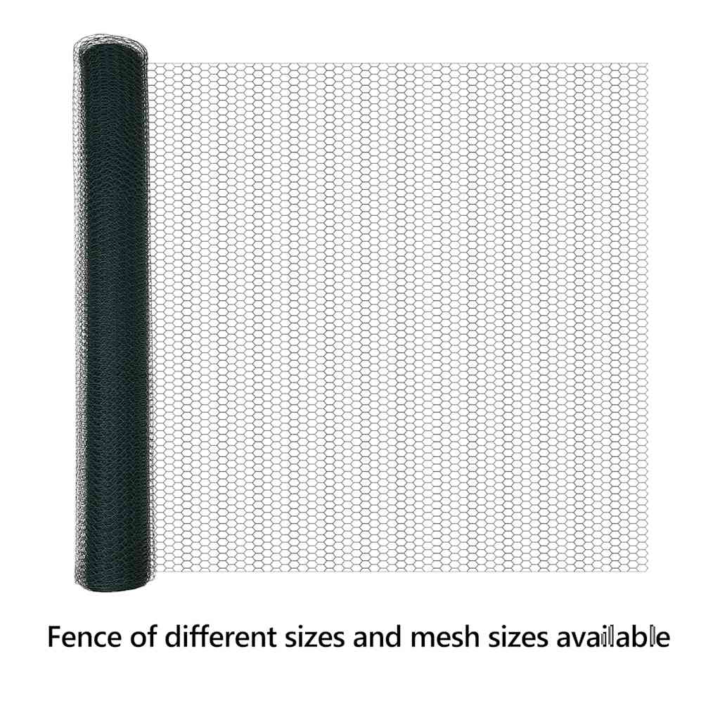 Hexagon Fence Green 1 x 100 m PVC