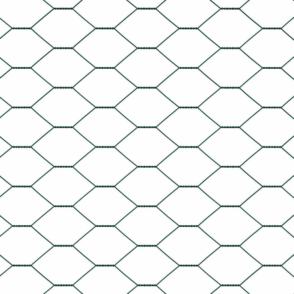 Hexagon Fence Green 1 x 100 m PVC
