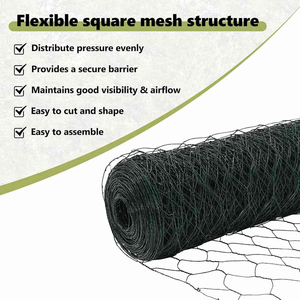 Hexagon Fence Green 1.2 x 100 m PVC