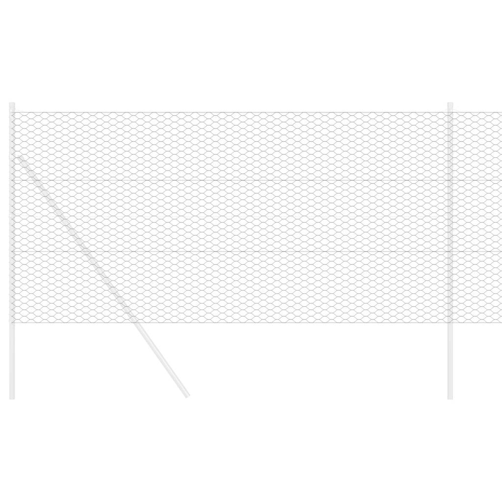 Hexagon Fence Grey 1.4 x 25 m PVC