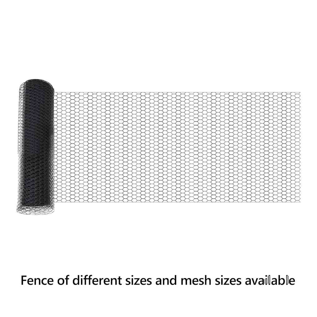 Hexagon Fence Grey 0.6 x 50 m PVC