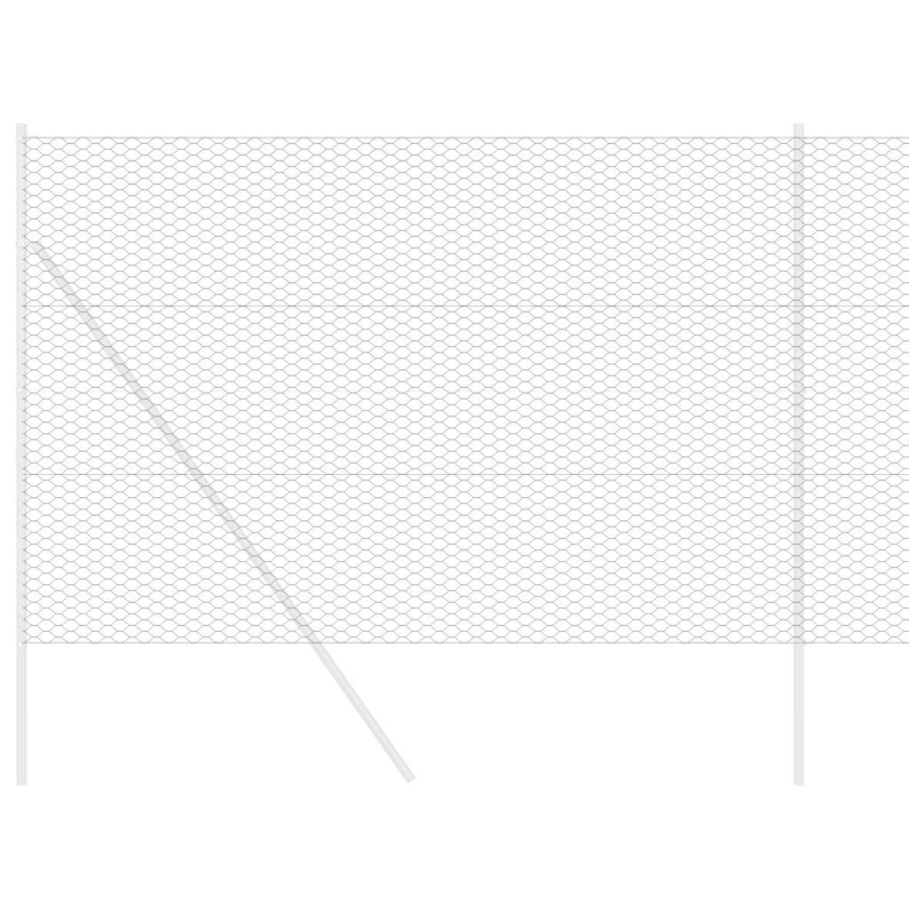 Hexagon Fence Grey 1.6 x 50 m PVC