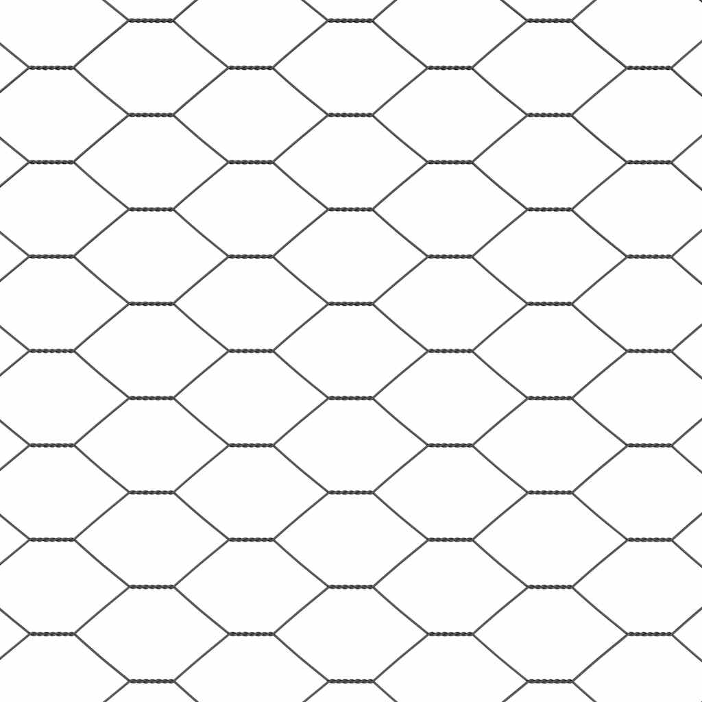 Hexagon Fence Grey 0.6 x 100 m PVC