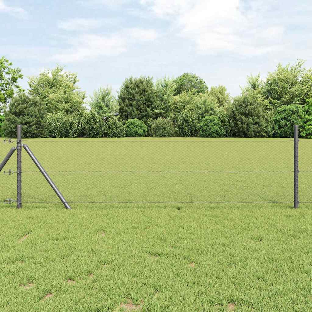 Hexagon Fence Grey 0.6 x 100 m PVC