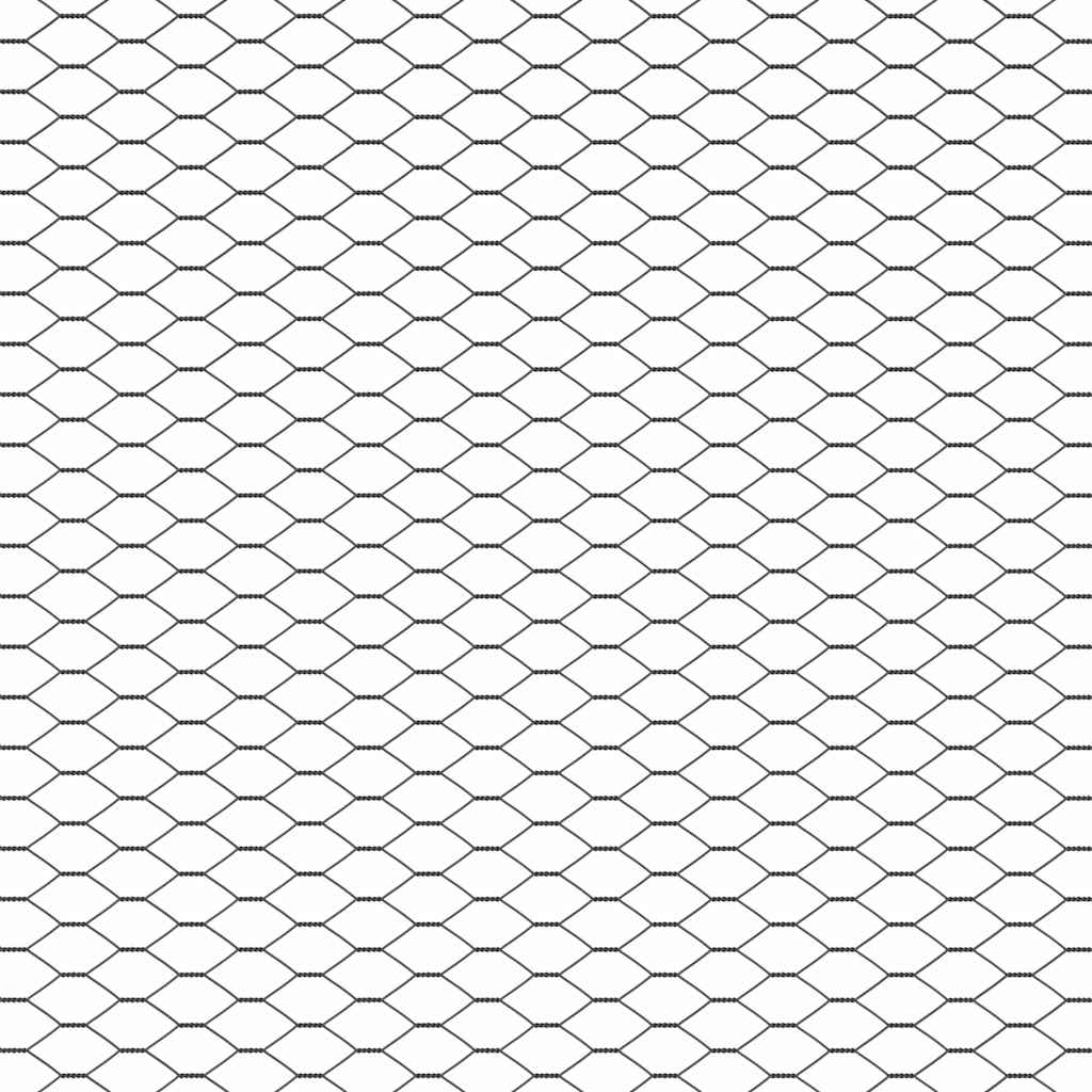 Hexagon Fence Grey 1 x 100 m PVC
