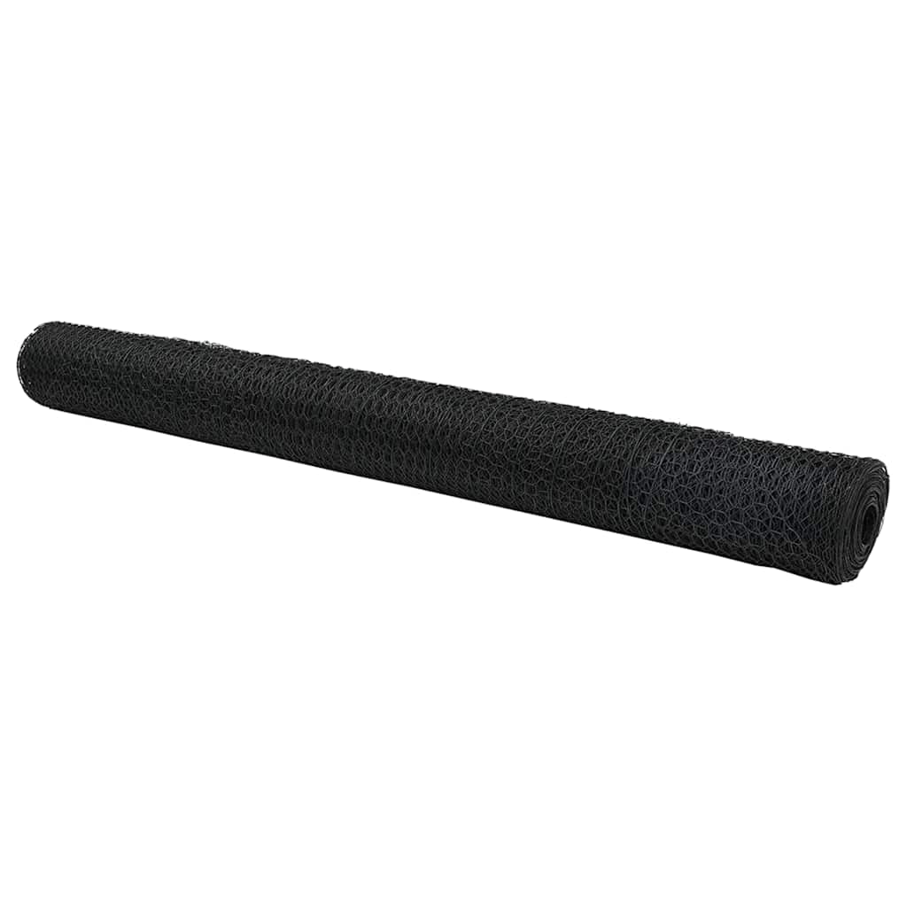Hexagon Fence Grey 1 x 100 m PVC