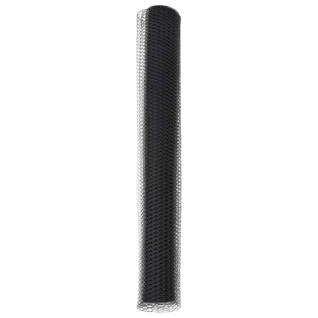 Hexagon Fence Grey 1 x 100 m PVC